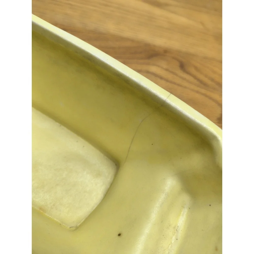 McCoy Pottery Planter Yellow Art Deco No. 341 Garden Club Matte MCM Vintage‎